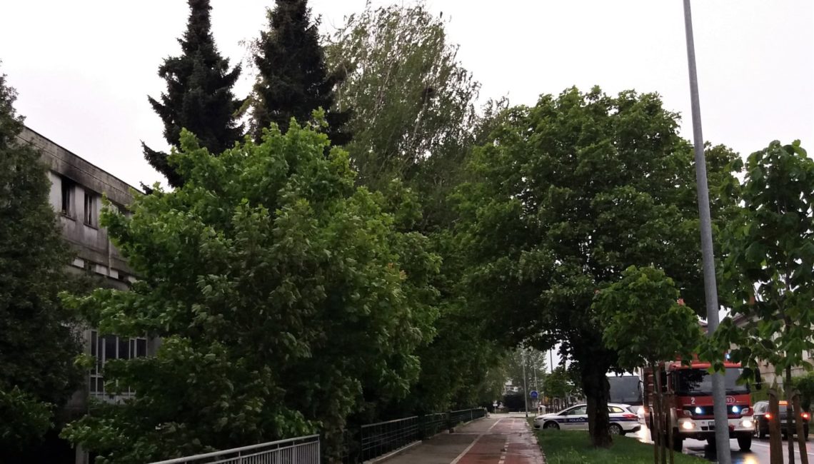 Požar na zgradi HŽ-a u Koprivnici