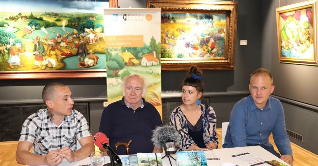 Mijo Kovačić i gradonačelnik Mišel Jakšić