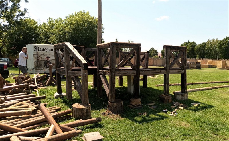 Giljotina jke postavljena na koprivničke bedeme za Renesansni festival