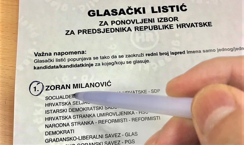 Listić izbori glas Zoran Milanović