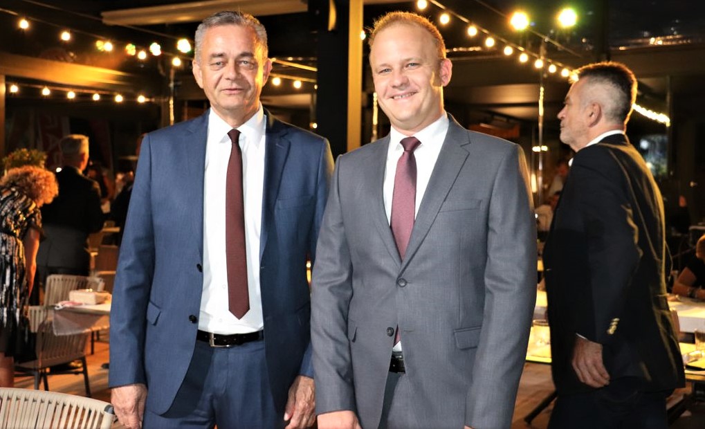 župan darko koren i gradonačelnik mišel jakšić koprivnica