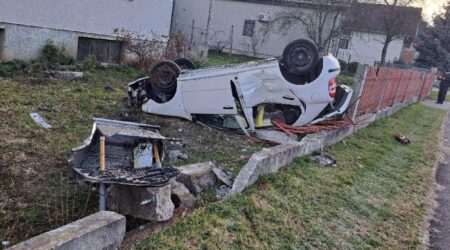 majka s djetetom završila na krovu, prometna nesreća u mjestu selnik kod ludbrega