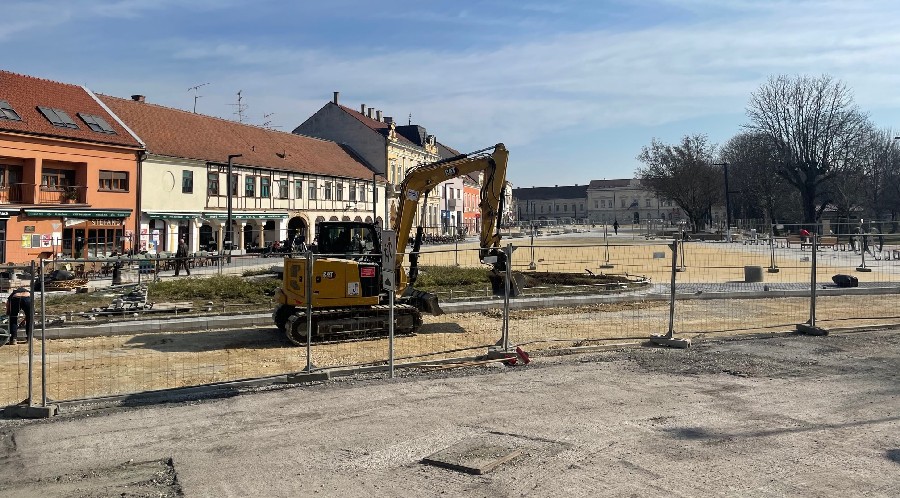 Radovi u središtu Koprivnice