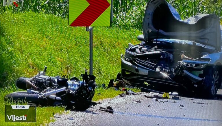 Motociklist poginuo u teškoj prometnoj nesreći u mjestu Lužan Biškupečki kod Varaždina