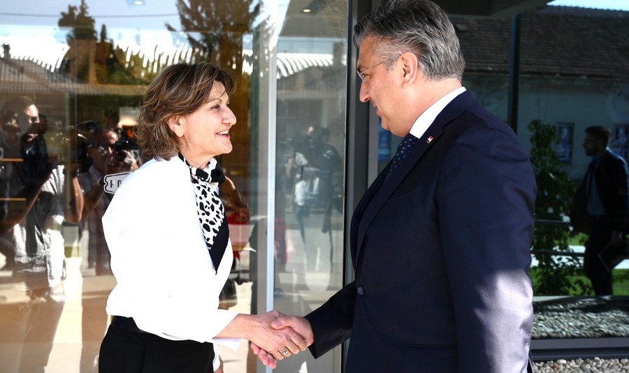 Martina Dalić i Andrej Plenković